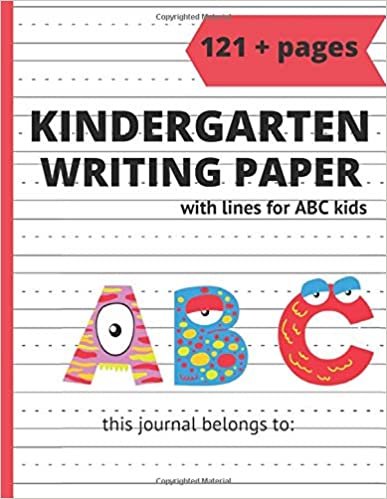 indir Kindergarten writing paper with lines for ABC kids: Blank Dotted Lined Notebook Make a story writing, school supplies, Handwriting practice for homeschooling cover: 121 pages, size 8.5x11&quot;