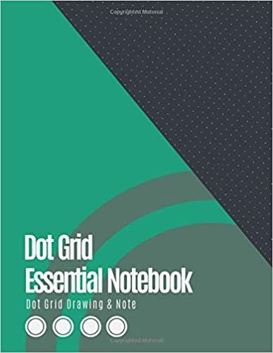 Dot Grid Essential Notebook: Dotted Graph Notebooks (Emerald Green Cover) - Dot Grid Paper Large (8.5 x 11 inches), A4 100 Pages, Engineer Drawing & ... Journal Graphing Pad, Design Book, Work Book.