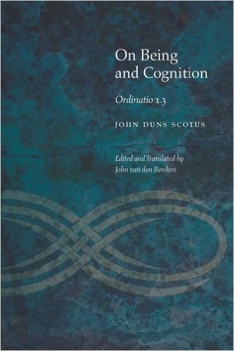 On Being and Cognition: Ordinatio 1.3