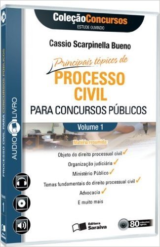 Principais Tópicos de Processo Civil Para Concursos Públicos - Volume 1. Coleção Concursos. Audiolivro