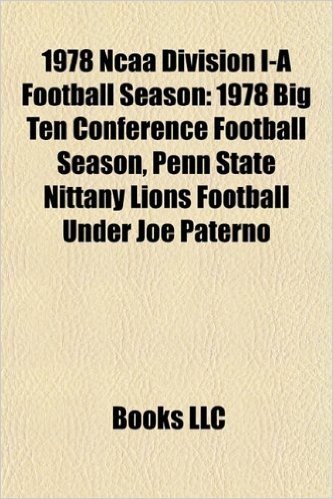 1978 NCAA Division I-A Football Season: 1978 Big Ten Conference Football Season, Penn State Nittany Lions Football Under Joe Paterno