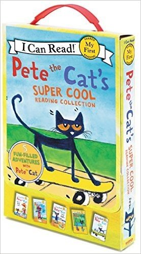 Pete the Cat's Super Cool Reading Collection: Too Cool for School/Play Ball!/Pete at the Beach/Pete's Big Lunch/A Pet for Pete