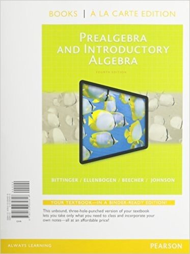 Prealgebra and Introductory Algebra, Books a la Carte Edition, Plus Mymathlab -- Access Card Package, 4/E