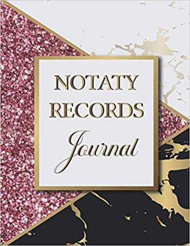 indir NOTARY RECORDS JOURNAL: A Notary Book To Log Notarial Record Acts By A Public Notary | Logbook For Notarial Acts | Marble Print Design