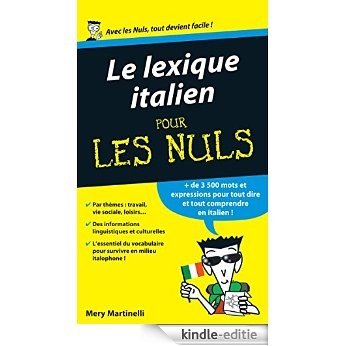 Le lexique italien Pour les Nuls [Kindle-editie]