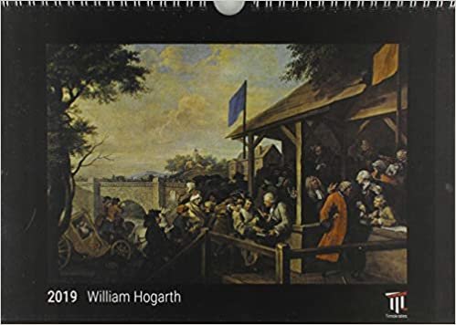 indir William Hogarth 2019 - Black Edition - Timokrates Wandkalender, Bilderkalender, Fotokalender - DIN A4 (30 x 21 cm)