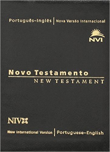 Novo Testamento. Nova Versão Internacional Portugues-Ingles.Capa Luxo Preta