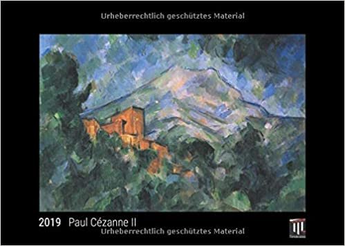 Paul Cézanne II 2019 - Black Edition - Timokrates Wandkalender, Bilderkalender, Fotokalender - DIN A3 (42 x 30 cm)