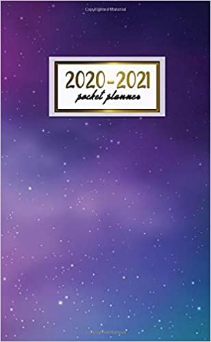 indir 2020-2021 Pocket Planner: 2 Year Pocket Monthly Organizer &amp; Calendar | Cute Two-Year (24 months) Agenda With Phone Book, Password Log and Notebook | Fantasy Purple Galaxy &amp; Milky Way