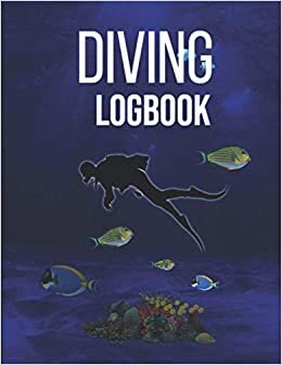 indir Diving Logbook: journal Notebook Men Women KIds Gift | Track &amp; Record 110 Dives 6x9 Inches | ssi dive log refill pages | guide to naval writing | Diary Ocean Lover Underwater World