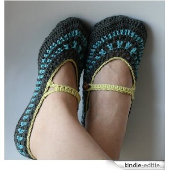 Crochet pattern, Women Mary Jane Slippers (58) (English Edition) [Kindle-editie]