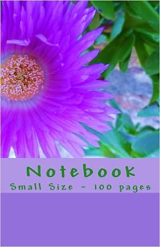 Notebook - Small Size - 100 pages: Original Design Nature 9