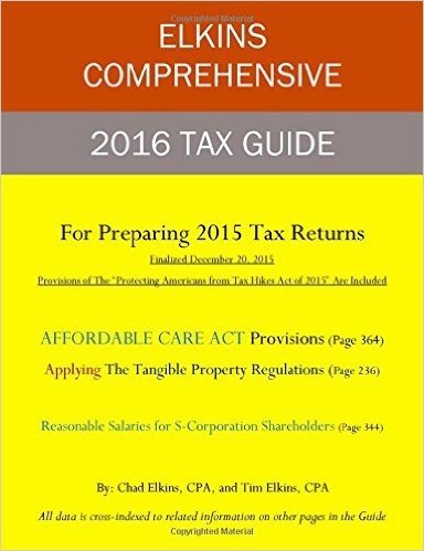 Elkins 2016 Comprehensive Tax Guide