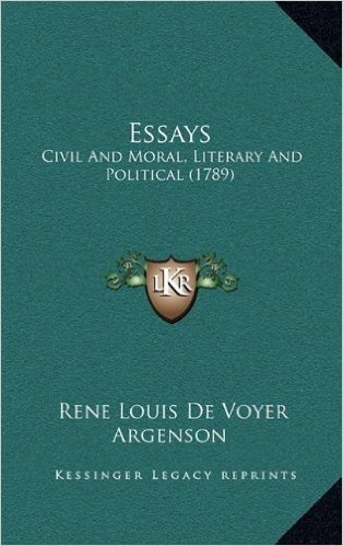 Essays: Civil and Moral, Literary and Political (1789)