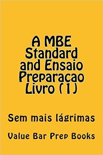 A MBE Standard and Ensaio Preparacao Livro (1): Sem Mais Lagrimas