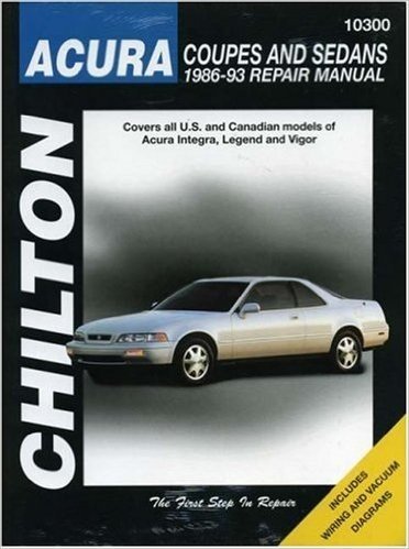 Acura Coupes and Sedans, 1986-93 1986-93 Repair Manual