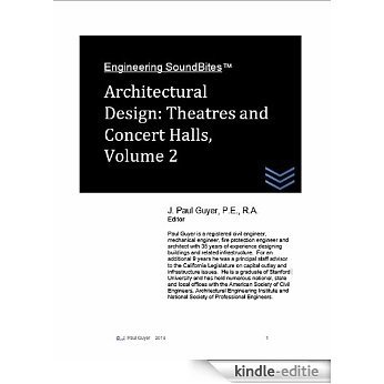 Architectural Design: Theatres and Concert Halls, Volume 2 (Engineering SoundBites) (English Edition) [Kindle-editie]