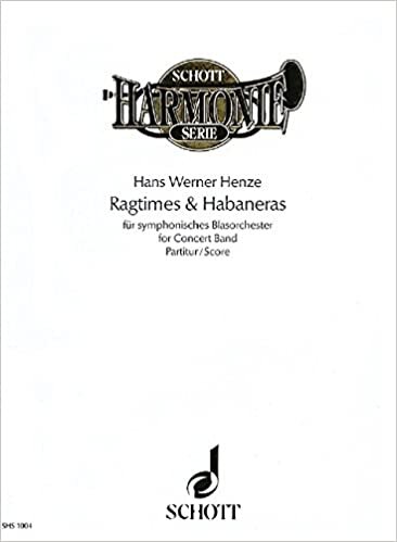 indir Ragtimes &amp; Habaneras: Einrichtung für symphonisches Blasorchester von Marcel Wengler. Symphonisches Blasorchester. Partitur. (Schott Harmonie Serie)