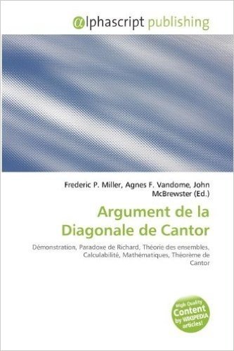 Argument de La Diagonale de Cantor