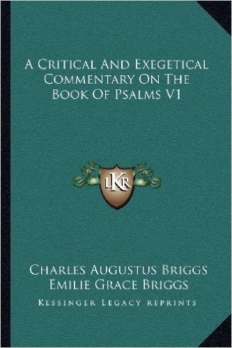 A Critical and Exegetical Commentary on the Book of Psalms V1 baixar