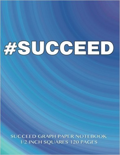Succeed Graph Paper Notebook 1/2 Inch Squares 120 Pages: Notebook Not eBook with Blue Radial Cover, 8.5 X 11 Graph Paper Notebook 2 Squares to an Inch