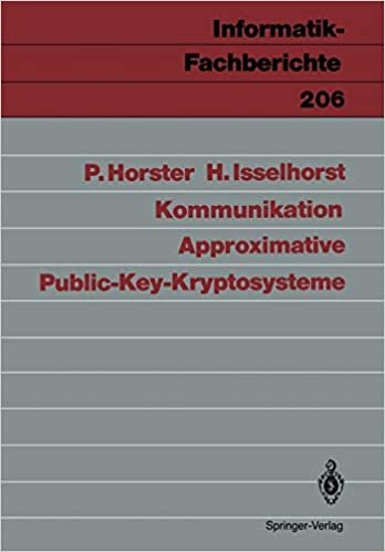 Approximative Public-Key-Kryptosysteme (Informatik-Fachberichte (206), Band 206)