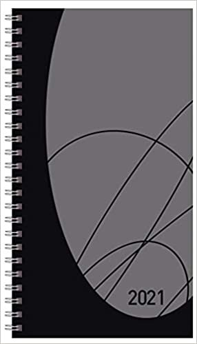 Taschenkalender Modus XL Flexi Colourlux schwarz 2021: Terminplaner mit Wochenkalendarium. Ringbuch mit Hardcover. 1 Woche 2 Seiten. 8,7 x 15,3 cm