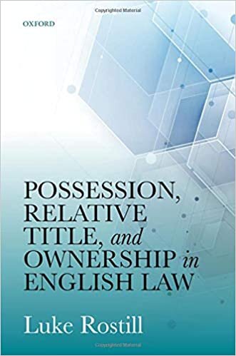 indir Possession, Relative Title, and Ownership in English Law