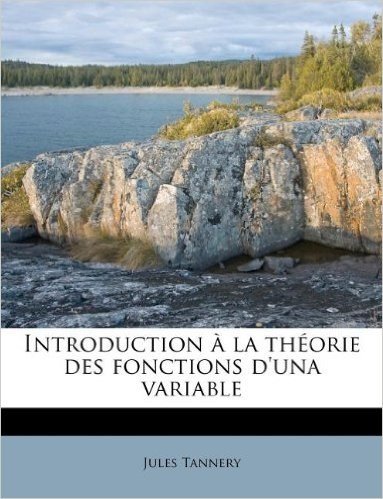Introduction La Th Orie Des Fonctions D'Una Variable