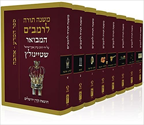 indir Rambam Mishne Torah Set, 8 Volumes