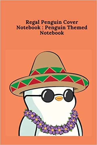 indir Regal Penguin Cover Notebook : Penguin Themed Notebook: Kawai Penguin Themed Notebook