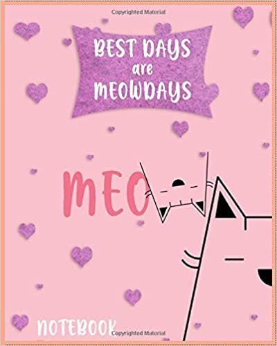 indir Meow Pink Notebook: Cute kitten Journal, Cute Pink Wide Blank Lined Notebook Workbook for s Kids Students Girls for Home School College ... Notes/ ... 100 Page, 8x10, Soft Cover, Matte Finish
