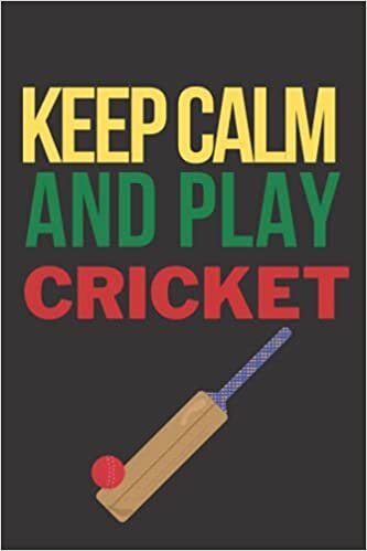 indir Keep calm and play Cricket: Lined Cricket Journal / Notebook.Standard Notebook for Cricket players and lovers. Funny Cricket Notebook, Novelty Cricket Gift Idea for Cricket lovers