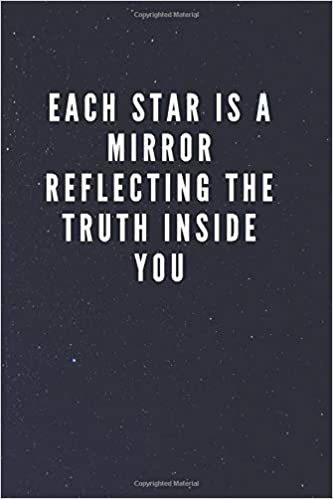 indir Each Star Is A Mirror Reflecting The Truth Inside You: Galaxy Space Cover Journal Notebook with Inspirational Quote for Writing, Journaling, Note Taking (110 Pages, Blank, 6 x 9)