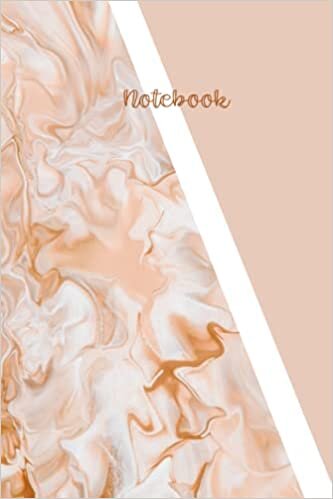 Caramel marble notebook : chocolate marble notebook 6x9 in DotGraph paper