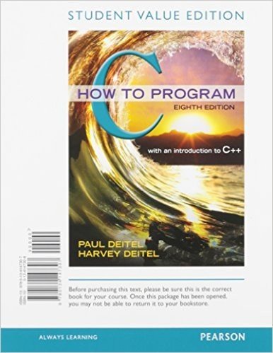 C How to Program, Student Value Edition baixar