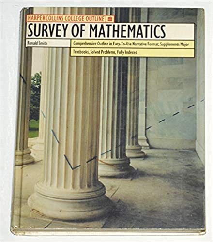 Survey of Mathematics (HARPERCOLLINS COLLEGE OUTLINE SERIES)