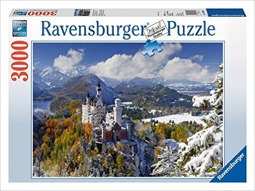 Neuschwanstein Castle in Winter 3000 Piece Puzzle