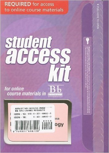 American Geolog Ins & Blackboard Living with Earth Student Acces Kit