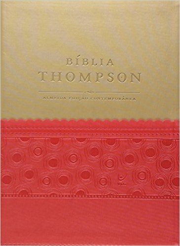 Bíblia Thompson - Capa Luxo Vermelho e Bege