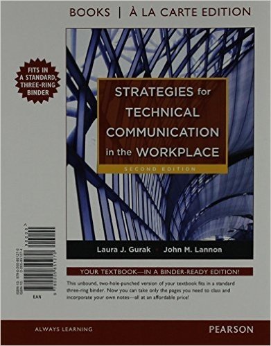 Strategies for Technical Communication in the Work Place with Mytechcommlab Access Code