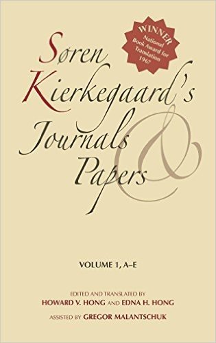 Saren Kierkegaardas Journals and Papers, Volume 1: A-E