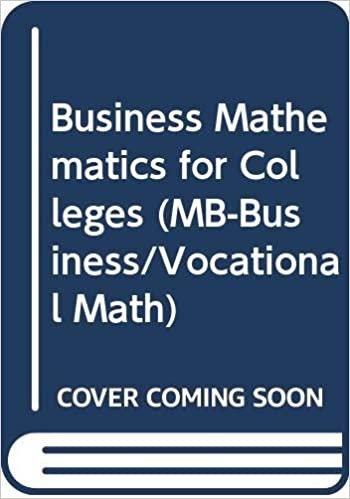 Business Mathematics for Colleges (MB-Business/Vocational Math)
