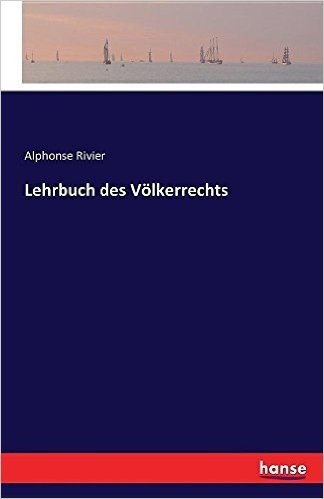 Lehrbuch Des Volkerrechts