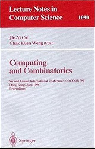 Computing and Combinatorics: Second Annual International Conference, Cocoon '96, Hong Kong, June 17-19, 1996. Proceedings