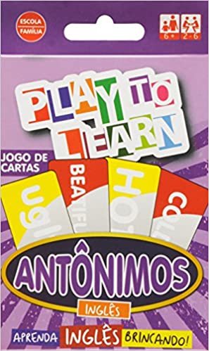 Aprenda Inglês Brincando - Jogo De Cartas - Antônimos