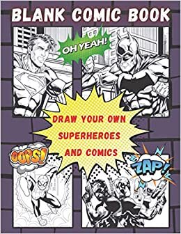indir Blank Comic Book: Variety of templates Drawn your own Superheroes and comics. Express your talent and creativity with 4-8 pannel layout, inspiration ... kids, and adults - 120 pages - 8.5&quot; x 11&quot;