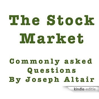 The Stock Market and Commonly ask Question (English Edition) [Kindle-editie]