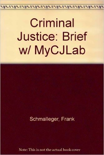 Criminal Justice Brief Sve&mcjlab Pkg
