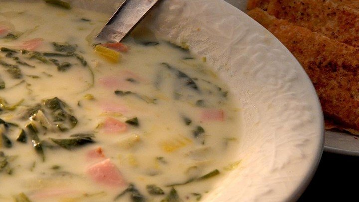 Creamy Leek and Spinach Soup